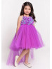 Halter Neck Tulle High Low Stunning Flower Girl Dress